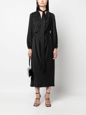 Jedwabna sukienka koktajlowa Zimmermann czarna
