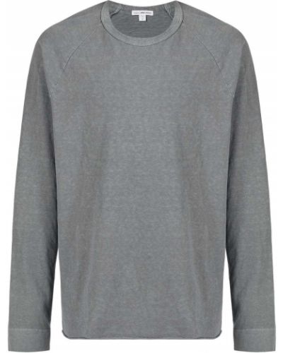 Camiseta de cuello redondo James Perse gris