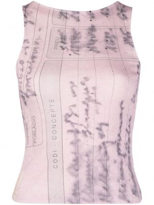 Bavlnený vlnený tank top Paloma Wool ružová