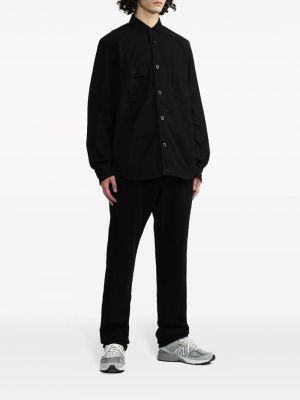 Asimetriška medvilninė marškiniai su kišenėmis Junya Watanabe juoda