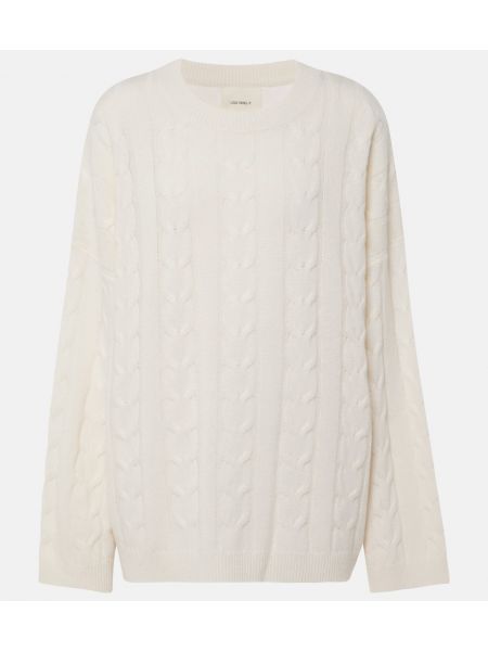 Pull en cachemire Lisa Yang blanc