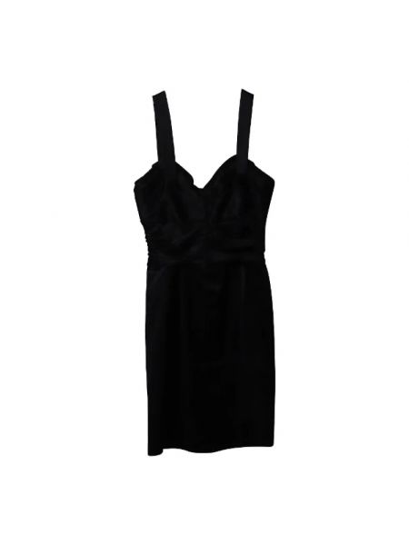 Jedwabna sukienka Dolce & Gabbana Pre-owned czarna