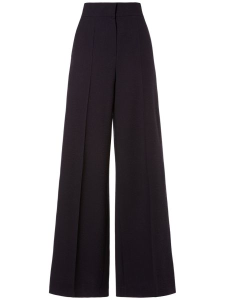 Pantalones de lana bootcut Max Mara azul