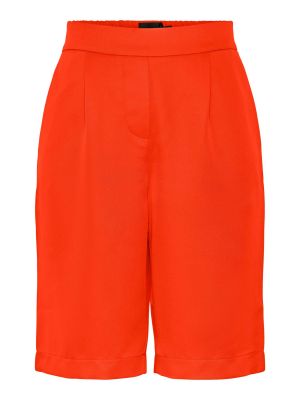 Plisované nohavice Pieces oranžová