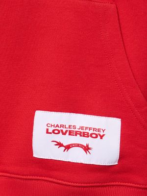 Bluza z kapturem Charles Jeffrey Loverboy czerwona