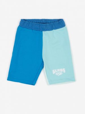 Pamut rövidnadrág Guess - kék
