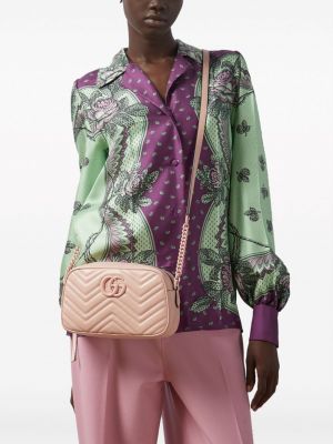 Taška přes rameno Gucci růžová
