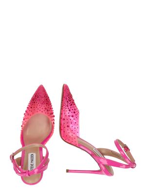 Полуотворени обувки с ток с отворена пета Steve Madden розово