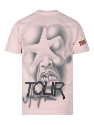 T-krekls Travis Scott rozā