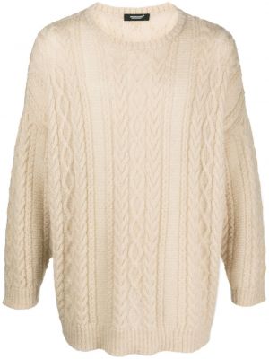 Pull col rond Undercover beige