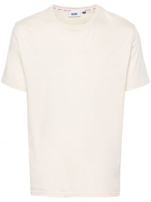 T-shirt brodé en coton Gcds blanc