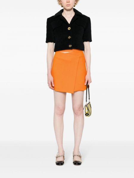 Krepové mini sukně Patou oranžové