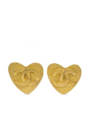 Südametega kõrvarõngad Chanel Pre-owned kuldne