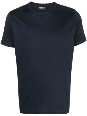 Einfarbige t-shirt aus baumwoll Dondup blau