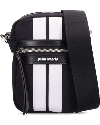 Памучни чанта през рамо Palm Angels черно