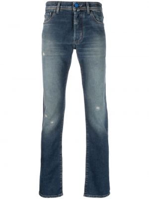 Slim fit skinny fit-jeans Jacob Cohën blå