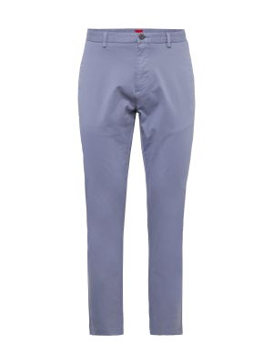 Pantaloni chino slim fit Hugo albastru