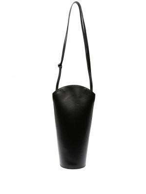 Usnjena torbica za čez ramo By Malene Birger črna