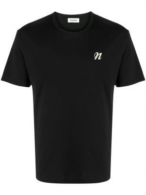 Koszulka z nadrukiem Nanushka czarna