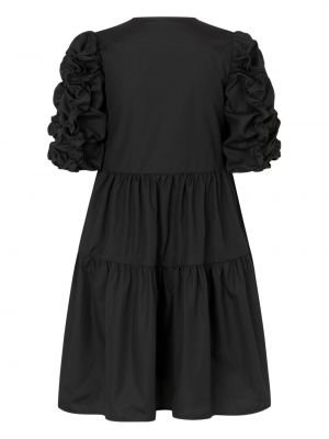 Robe mi-longue en coton Cecilie Bahnsen noir