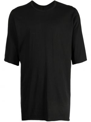 Памучна кожена тениска Isaac Sellam Experience черно