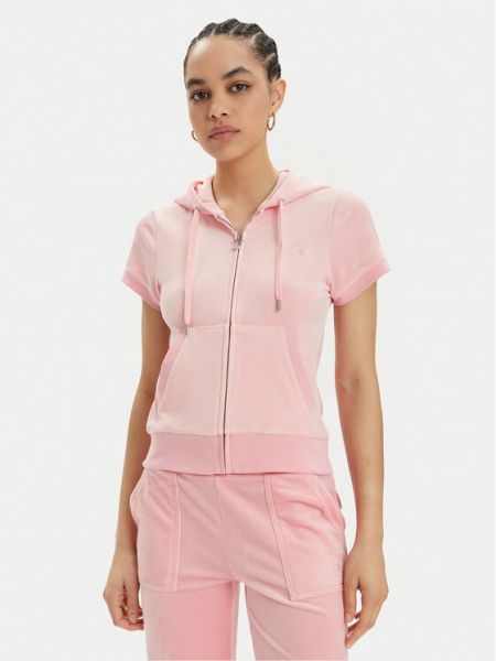 Bluză slim fit Juicy Couture roz