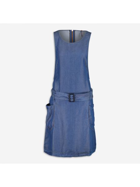 Джинсовое платье с карманами European Culture синее