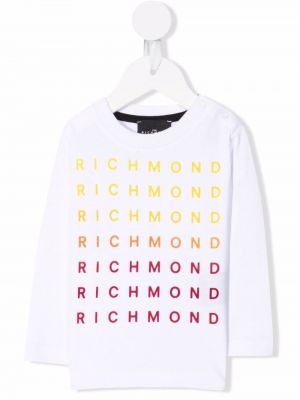 Trykt sweatshirt for jenter John Richmond Junior hvit