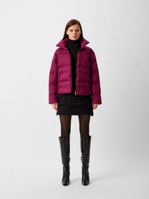 Утепленная демисезонная куртка Pinko фиолетовая