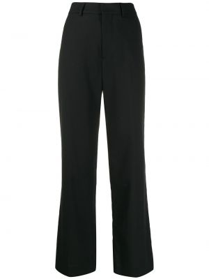 Pantalones rectos bootcut Ami Paris negro