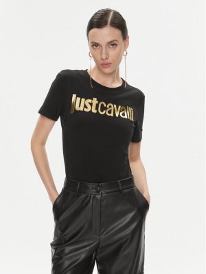 Priliehavé tričko Just Cavalli čierna