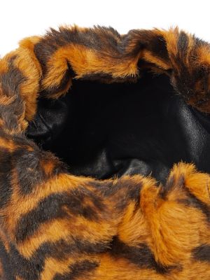 Klobouk s potiskem s tygřím vzorem Jil Sander hnědý