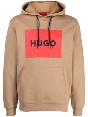 Raštuotas džemperis su gobtuvu Hugo
