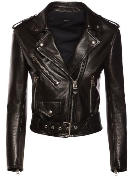 Chaqueta con cinturón Tom Ford negro