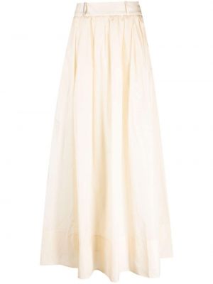 Plisované dlouhá sukně Peserico bílé