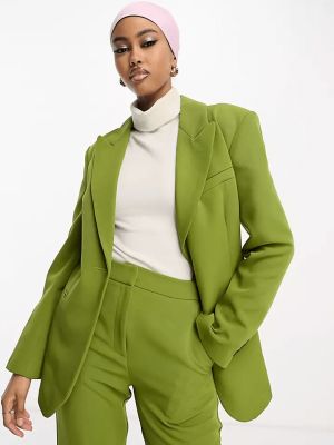 Костюмный пиджак на пуговицах Asos зеленый