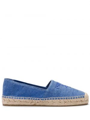 Espadrillos med broderi Prada blå