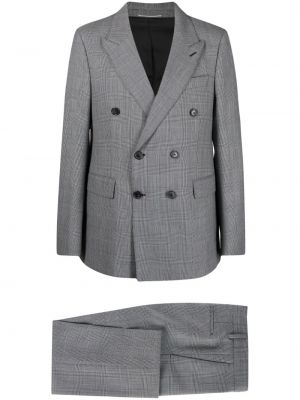 Vlnený oblek Pt Torino sivá