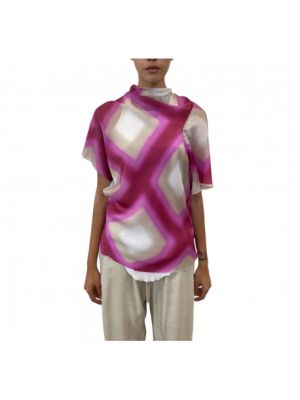 Bluzka asymetryczna Rick Owens różowa