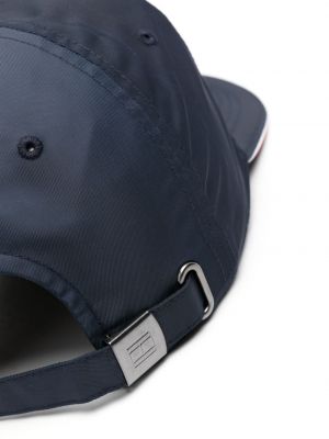 Haftowana czapka z daszkiem bawełniana Tommy Hilfiger niebieska