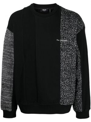 Brodert sweatshirt Five Cm svart