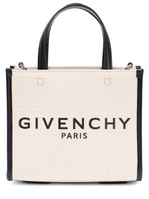 Жакардови шопинг чанта Givenchy бяло