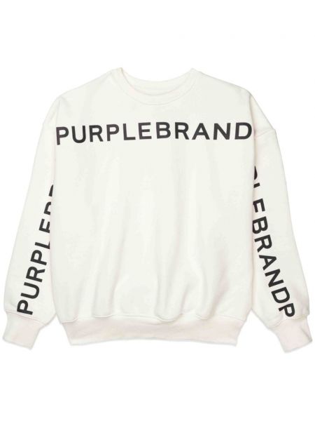 Bavlnená mikina s potlačou Purple Brand
