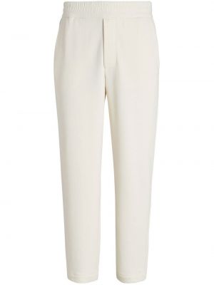 Памучни панталон с джобове Zegna бяло