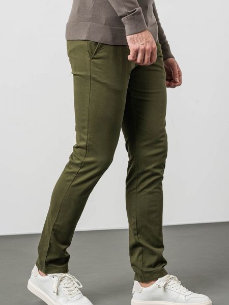 Приталенные брюки Tommy Hilfiger зеленые