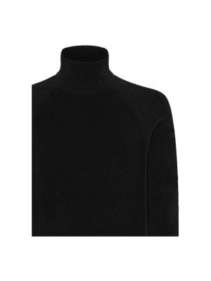 Jersey cuello alto de tela jersey Rrd negro