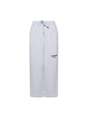 Pantalon en coton à imprimé Dolce & Gabbana gris