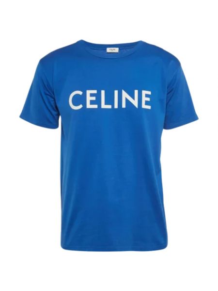 Top retro Celine Vintage niebieski