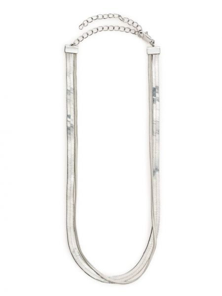 Ogrlica s kačjim vzorcem Lemaire srebrna