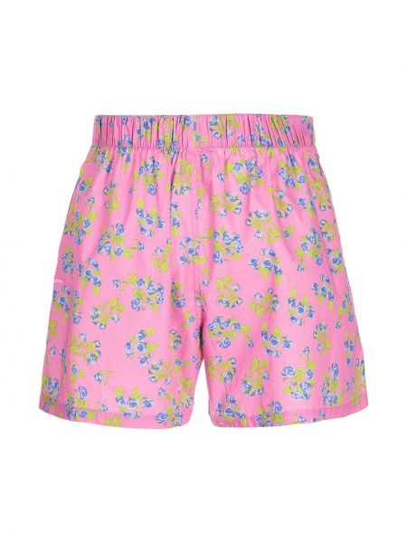 Geblümte shorts mit print Duoltd pink